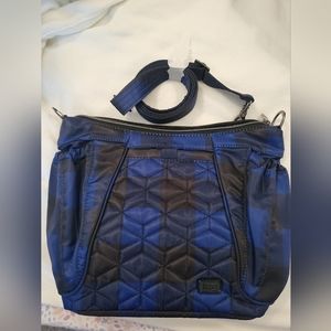 Lug mini shuffle Buffalo check blue